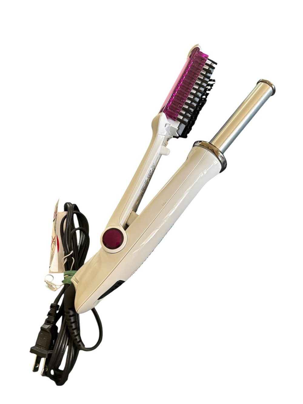 InStyler Wet to Dry Rotating Iron White Purple 3/4 Inch Straightener Curling